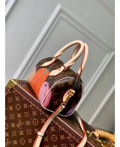 Louis Vuitton LV x YK Speedy BANDOULI√àRE 20, Red, One Size