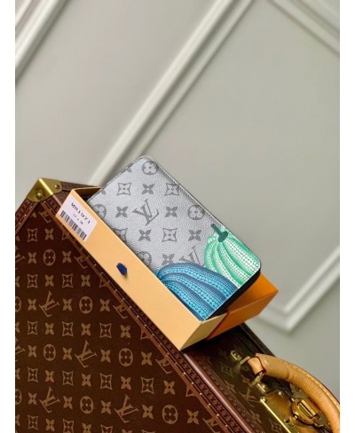 LOUIS VUITTON LV X YK Monogram Kusama Pumpkin Zipped Romy Card Holder  1312219