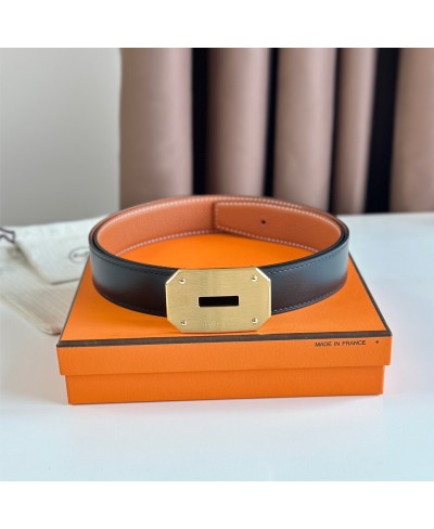 HERMES Neo belt buckle & Reversible leather strap 32 mm