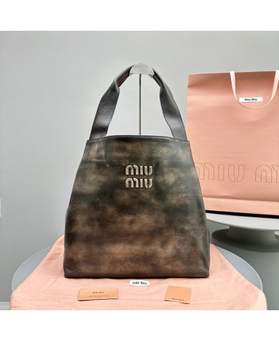 Sacca in pelle MIU MIU