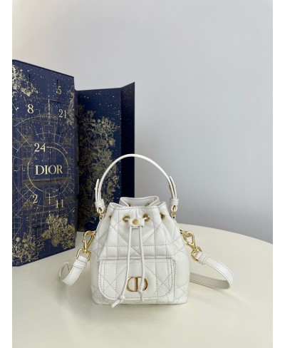 CHRISTIAN DIOR Dior Caro Nano Bucket Bag