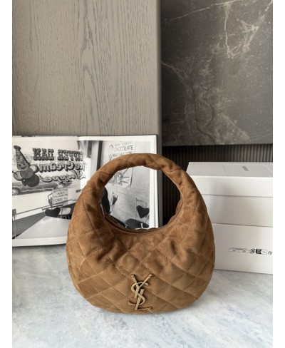 Borsa ICARINO in suede trapuntato SAINT LAURENT
