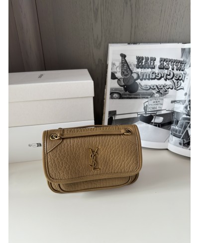 SAINT LAURENT NIKI mini in grained lambskin
