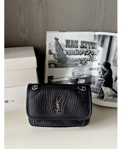 SAINT LAURENT NIKI mini in grained lambskin