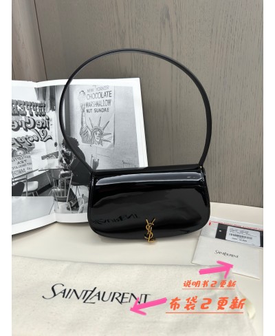 SAINT LAURENT Mini VOLTAIRE in patent leather
