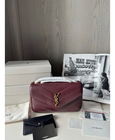 SAINT LAURENT LOULOU small in MATELASSÉ lambskin
