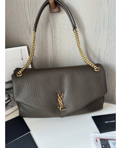 SAINT LAURENT Calypso large in grained lambskin
