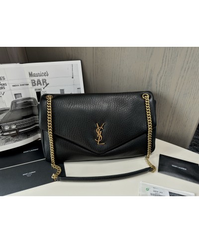 SAINT LAURENT Calypso large in grained lambskin