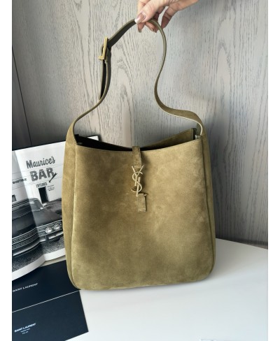 Le 5 à 7 grande e morbida in suede SAINT LAURENT