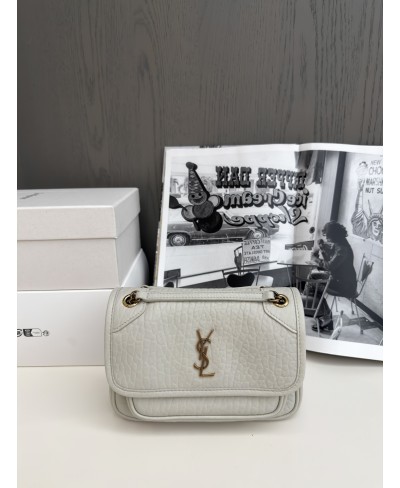 Borsa NIKI baby in pelle di agnello martellata SAINT LAURENT