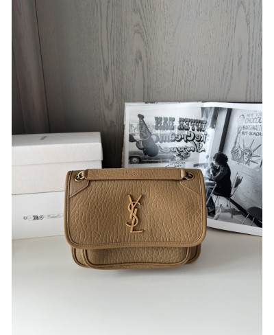 Borsa NIKI baby in pelle di agnello martellata SAINT LAURENT