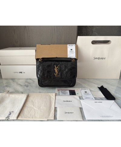 SAINT LAURENT NIKI mini in vintage leather