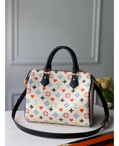 Louis Vuitton LV x YK Speedy BANDOULI√àRE 20, Red, One Size