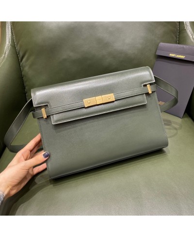 SAINT LAURENT MANHATTAN SHOULDER BAG IN LEATHER (ORIGINAL LEATHER)