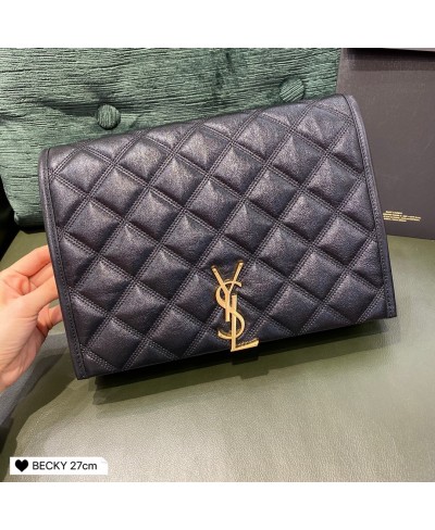 BECKY SMALL CHAIN BAG IN QUILTED LAMBSKIN (PELLE ORIGINALE) SAINT LAURENT