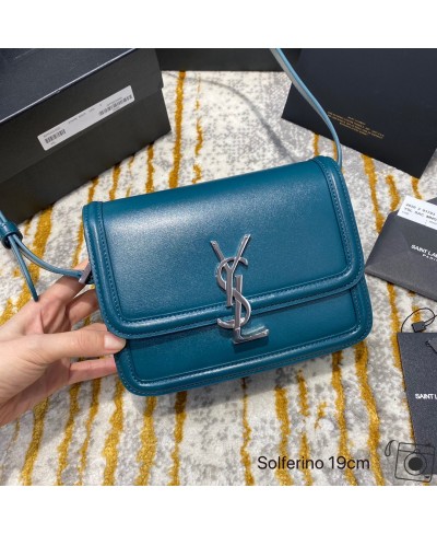 SAINT LAURENT SOLFERINO SMALL SATCHEL IN BOX SAINT LAURENT LEATHER(ORIGINAL LEATHER)