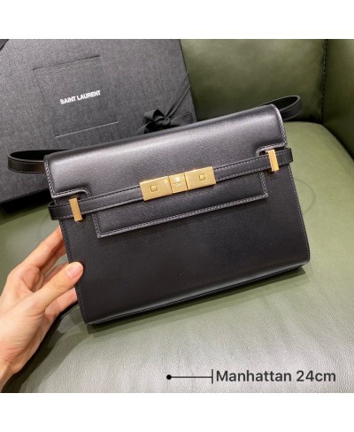BORSA MANHATTAN SMALL IN PELLE BOX SAINT LAURENT SAINT LAURENT(PELLE ORIGINALE)
