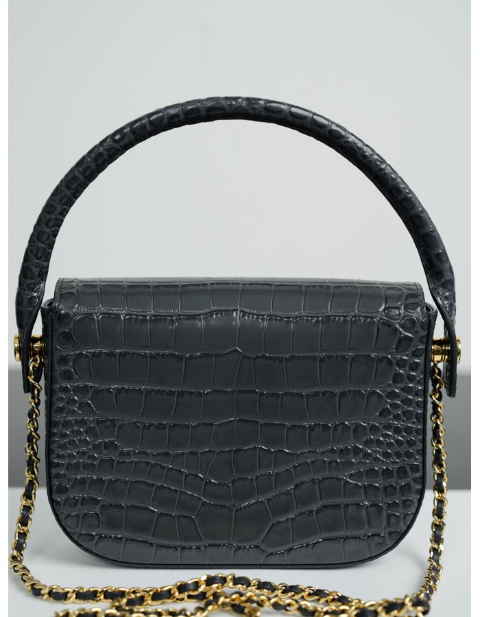 Borsa con patta e manico mini CHANEL