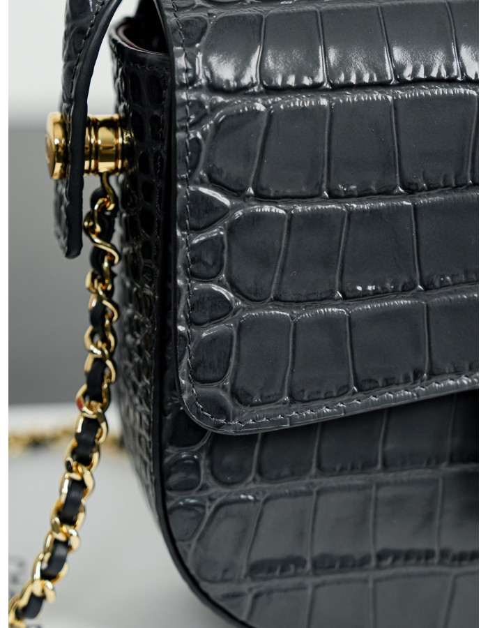 Borsa con patta e manico mini CHANEL