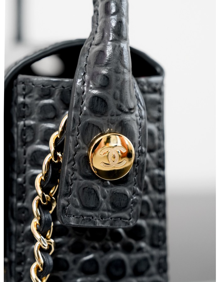Borsa con patta e manico mini CHANEL