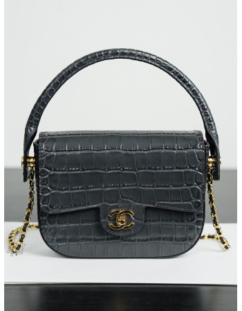 Borsa con patta e manico mini CHANEL