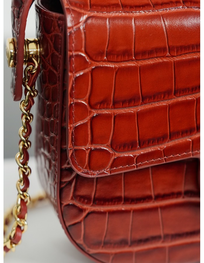 Borsa con patta e manico mini CHANEL