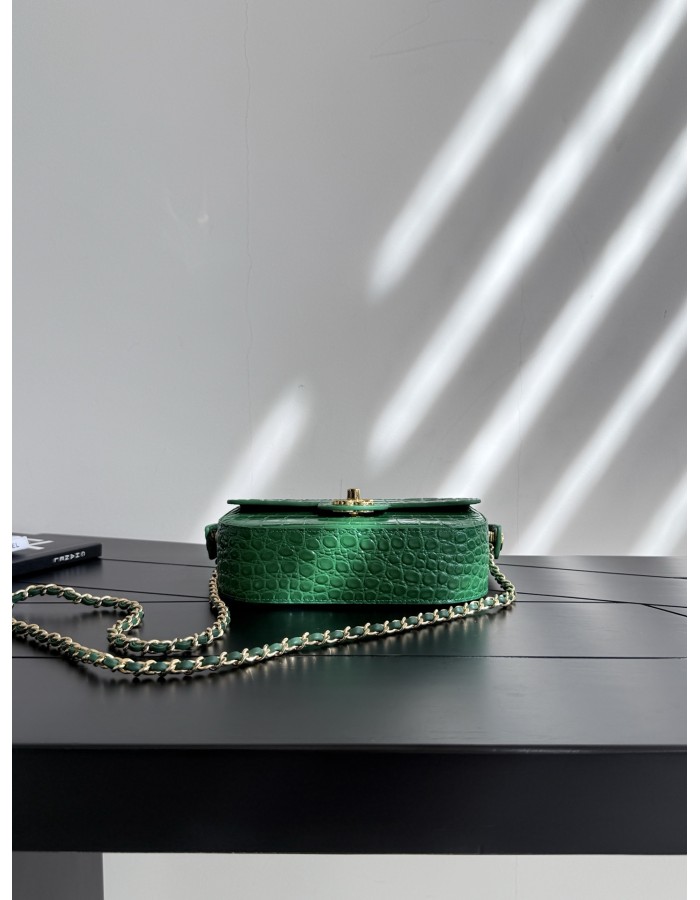 Borsa con patta e manico mini CHANEL