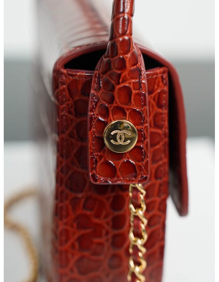 Borsa con patta e manico mini CHANEL