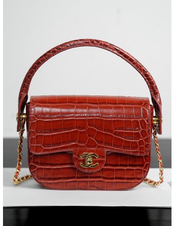 Borsa con patta e manico mini CHANEL
