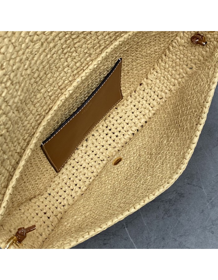 HALFMOON SOFT TRIOMPHE PICCOLA IN RAFIA CELINE
