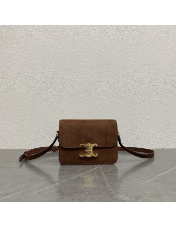 Borsa Teen Triomphe in pelle di vitello lucida CELINE