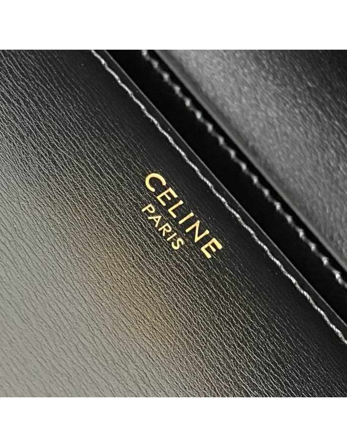 Folio Triomphe medio in pelle di vitello lucida CELINE