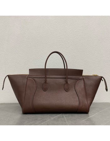LUGGAGE GRANDE IN MORBIDA PELLE DI AGNELLO LUCIDA CELINE