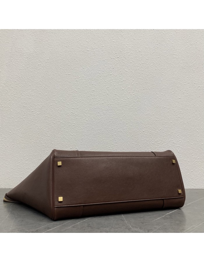 LUGGAGE GRANDE IN MORBIDA PELLE DI AGNELLO LUCIDA CELINE