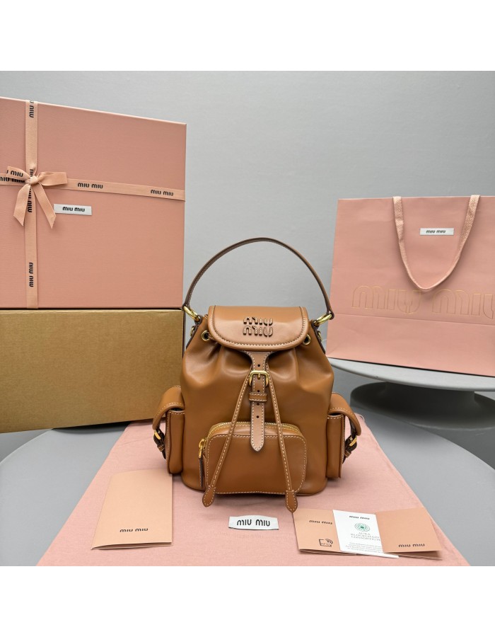 Zaino in pelle MIUMIU