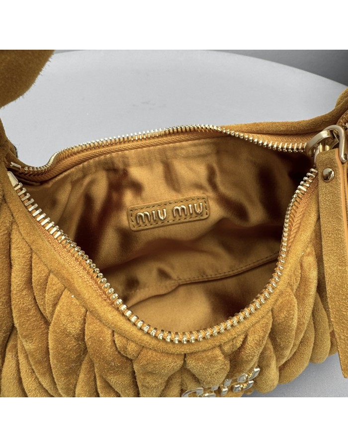 Borsa Wander in pelle scamosciata MIUMIU