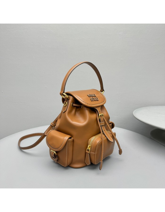 Zaino in pelle MIUMIU