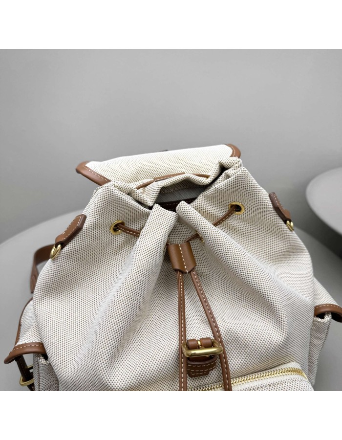 Zaino in canvas e pelle MIUMIU