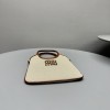 Borsa a mano Ivy  in canvas e pelle MIUMIU