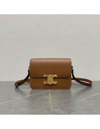 Borsa Teen Triomphe in pelle di vitello lucida CELINE