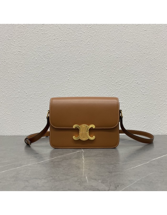 Borsa Teen Triomphe in pelle di vitello lucida CELINE