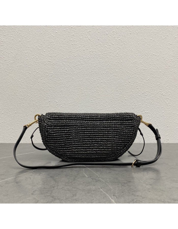 HALFMOON SOFT TRIOMPHE PICCOLA IN RAFIA CELINE