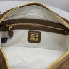 Borsa Arcadie in pelle scamosciata con imbottitura MIUMIU