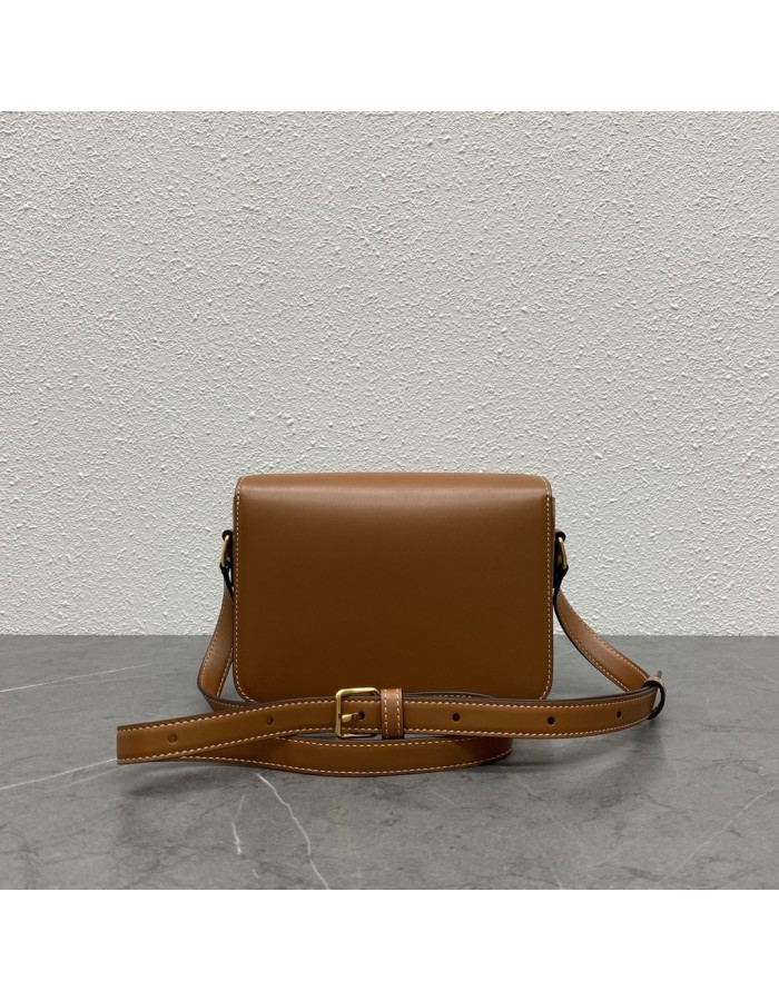 Borsa Teen Triomphe in pelle di vitello lucida CELINE