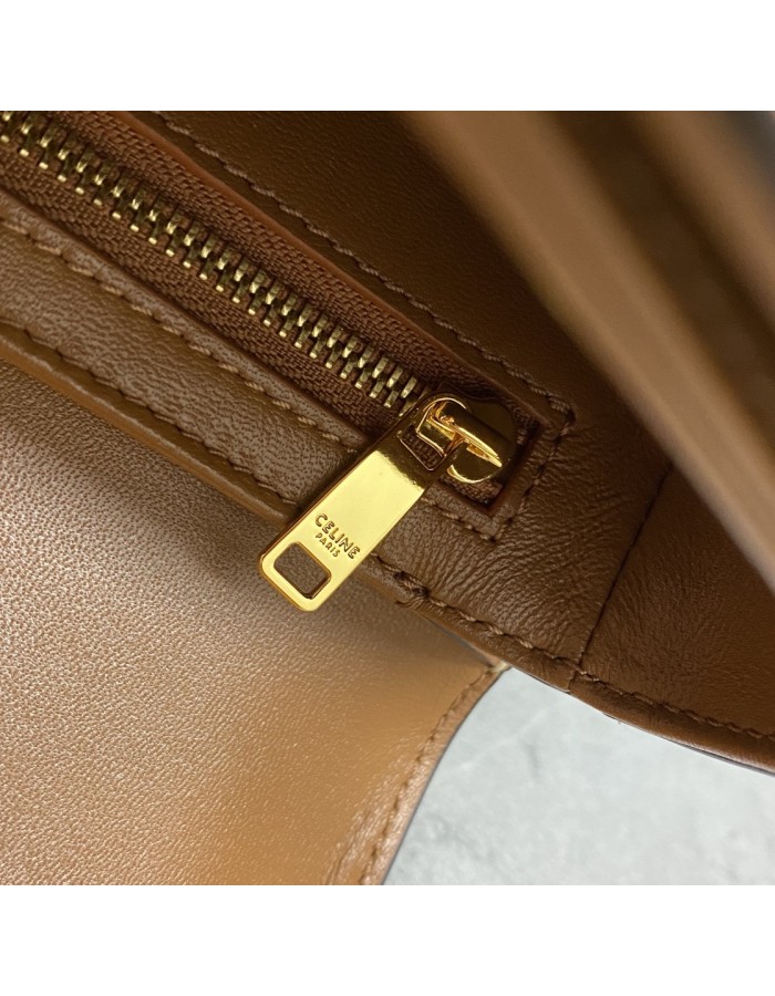 Borsa Teen Triomphe in pelle di vitello lucida CELINE
