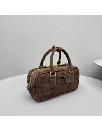 Borsa Arcadie in pelle scamosciata con imbottitura MIUMIU