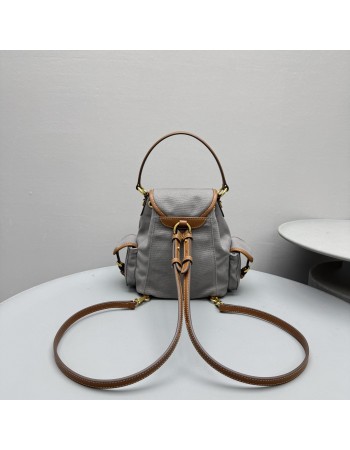 Zaino in canvas e pelle MIUMIU