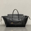 LUGGAGE GRANDE IN MORBIDA PELLE DI AGNELLO LUCIDA CELINE