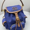 Zaino in canvas e pelle MIUMIU