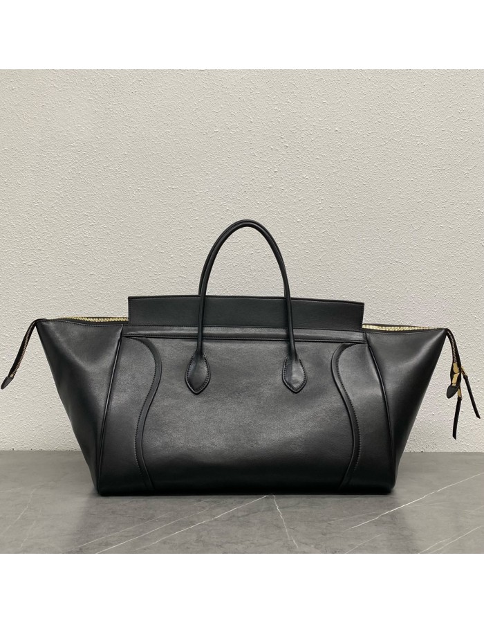 LUGGAGE GRANDE IN MORBIDA PELLE DI AGNELLO LUCIDA CELINE